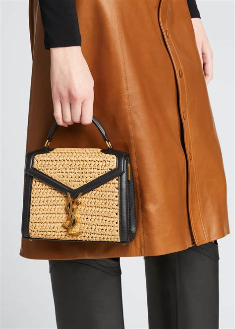 gray cassandre ysl bag|YSL cassandra raffia bag.